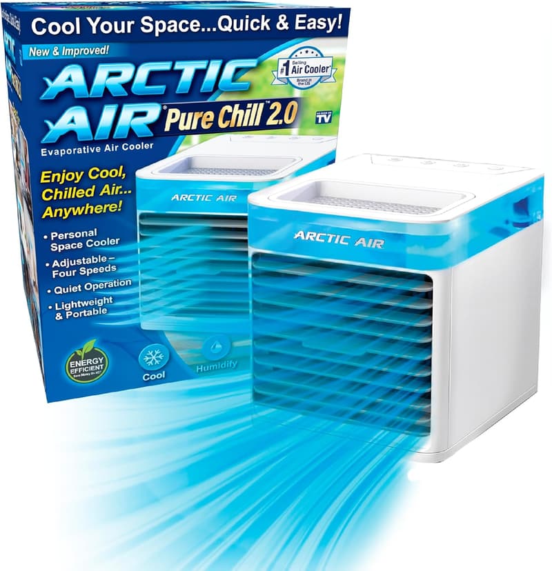 Portable Arctic Air Cooler with Hydro-Chill Technology - Blue
