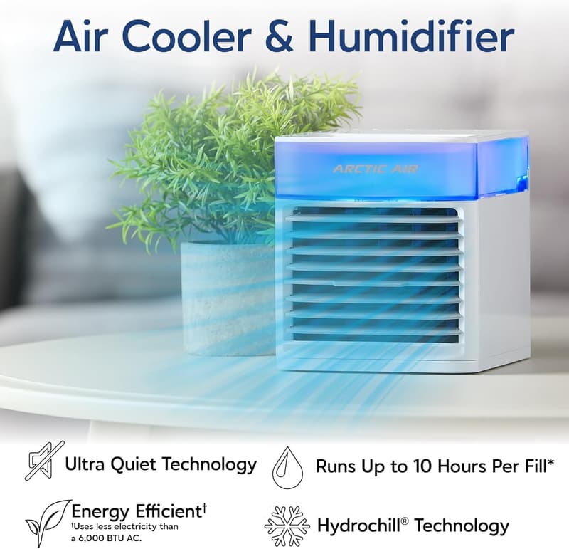 Portable Arctic Air Cooler with Hydro-Chill Technology - Blue