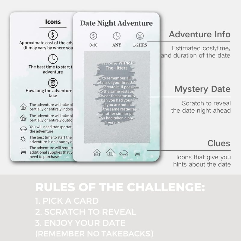 Unique Scratch-Off Date Night Ideas for Couples with Keepsake Album