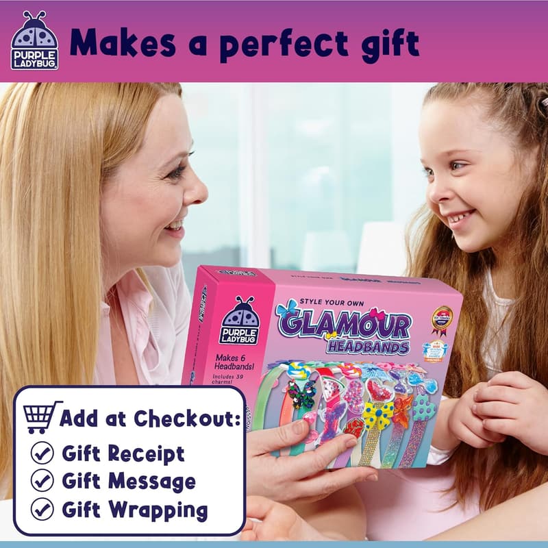 DIY Headband Making Kit for Girls Ages 6-9 - Fun Craft Gift