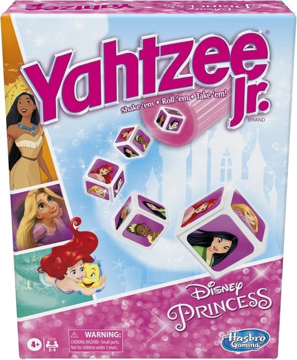 Disney Princess Yahtzee Jr. Board Game for Kids Ages 4+
