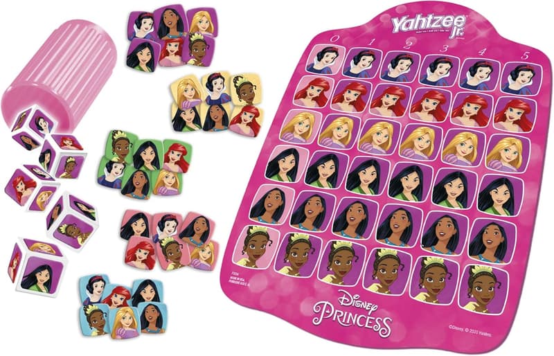 Disney Princess Yahtzee Jr. Board Game for Kids Ages 4+