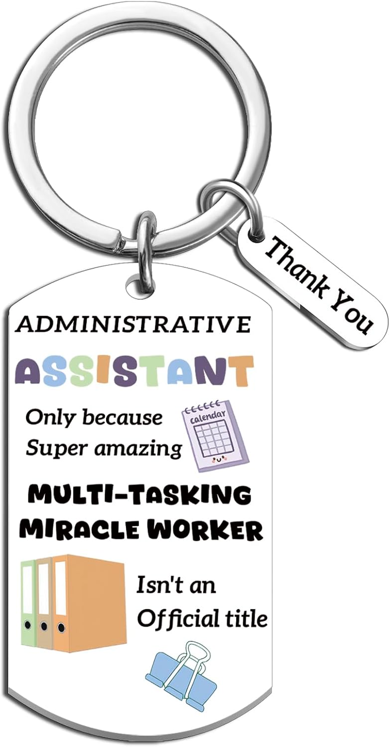 Administrative Professional Day Keychain Gift for Women
