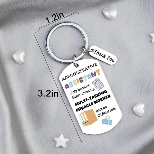 Administrative Professional Day Keychain Gift for Women