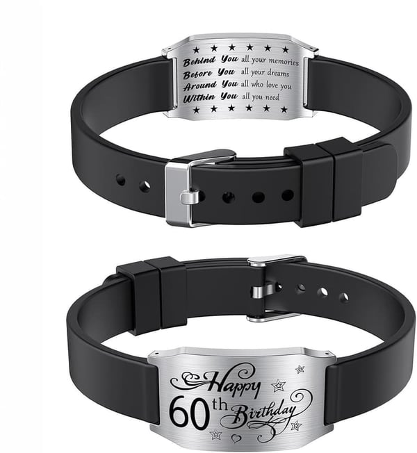 60th Birthday Bracelet Gift for Him or Her