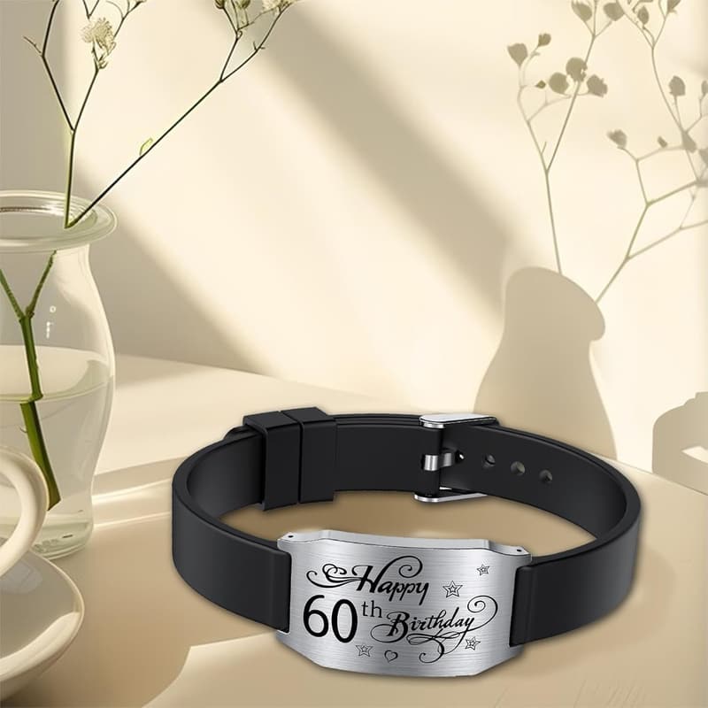 60th Birthday Bracelet Gift for Him or Her
