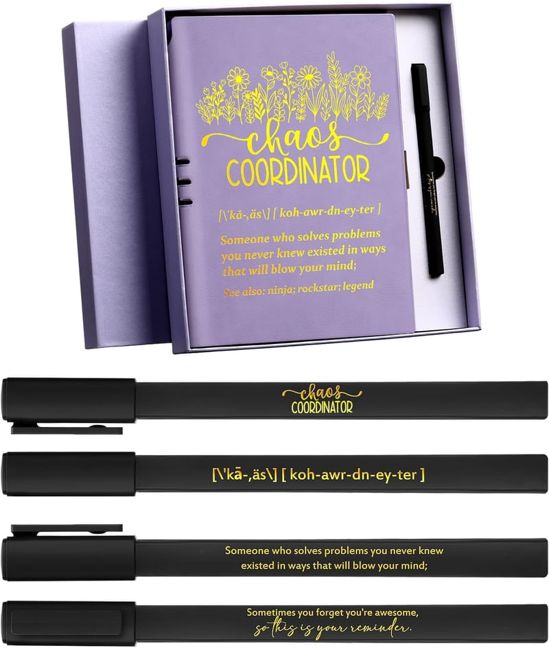 Administrative Professionals Day Chaos Coordinator Notebook Set for Women