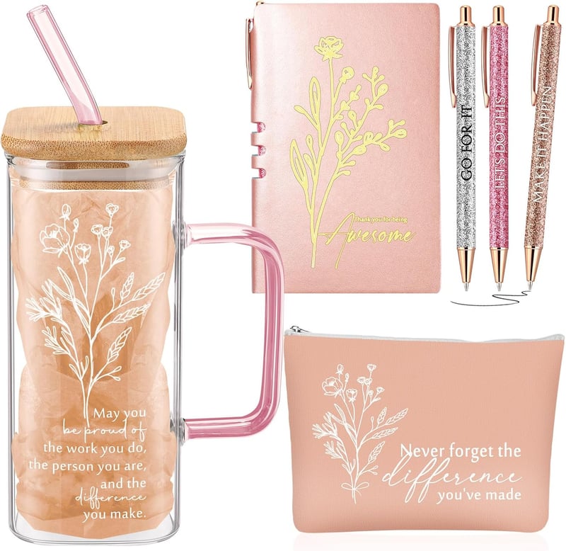 Employee Appreciation Gift Set for Women - 14oz Tumbler & 配件