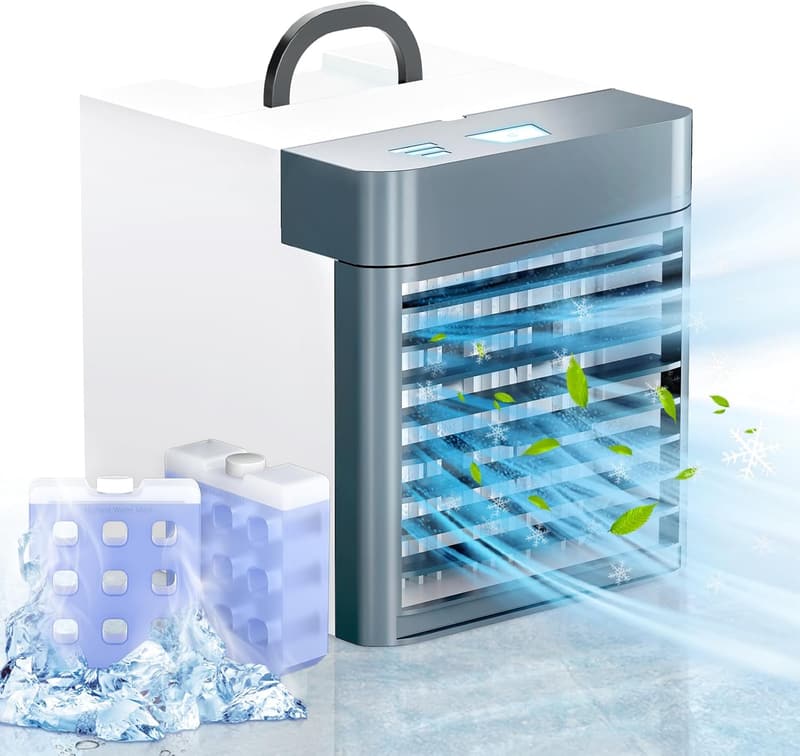 Mini Air Cooler with 3 Speeds for Home and Office