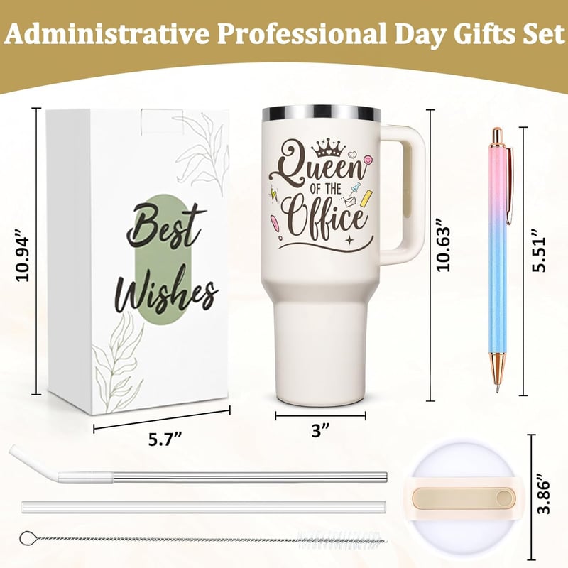 Administrative Professional Day 40oz Stainless Steel Tumbler Gift