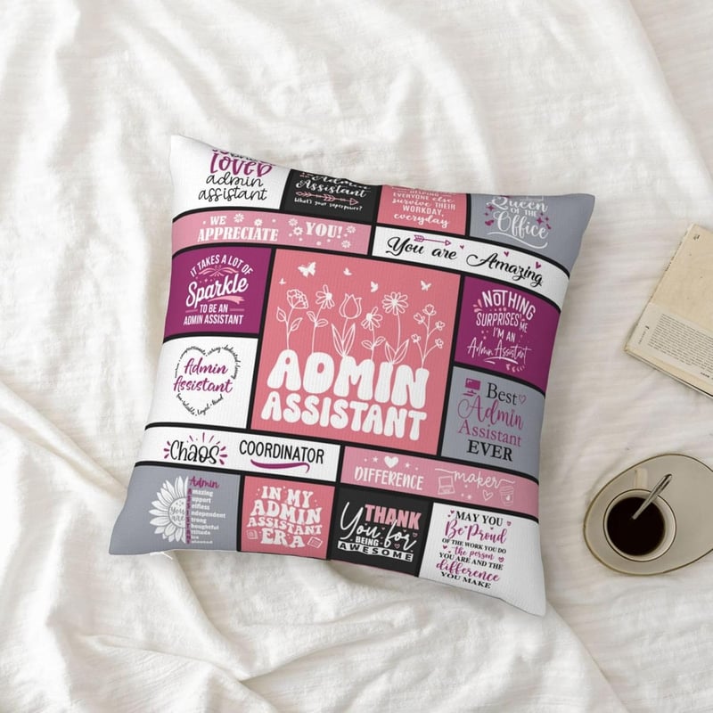 Administrative Professional Day Throw Pillow Cover for Women
