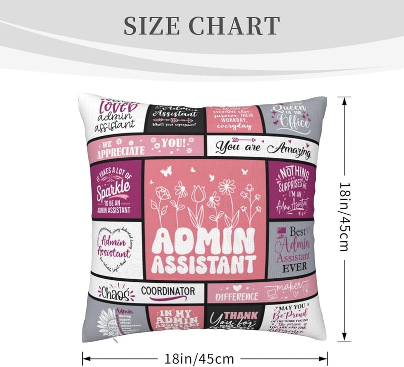 Administrative Professional Day Throw Pillow Cover for Women