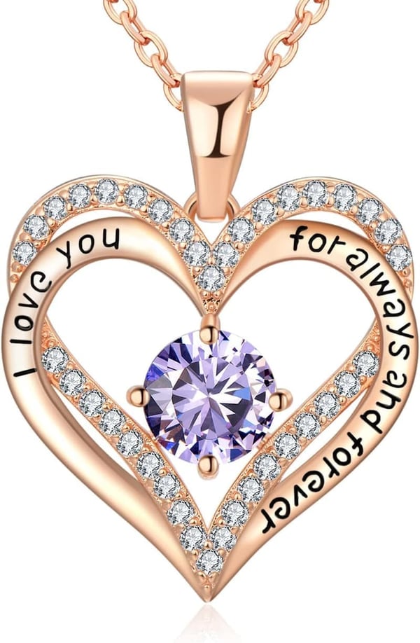 18K Rose Gold Necklace - Birthday Gift for Women