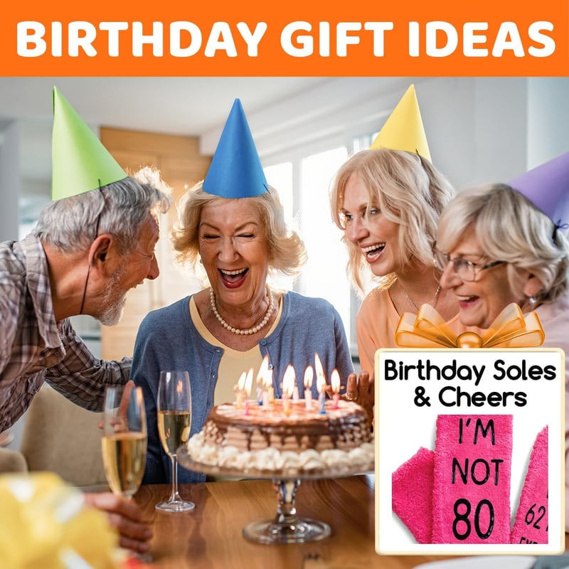 80th Birthday Gifts: Socks for Men and Women
