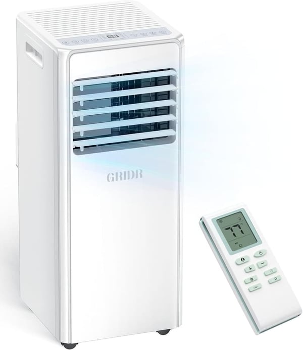 8,000 BTU Portable Air Conditioner for Bedrooms – 4 Modes, Quiet