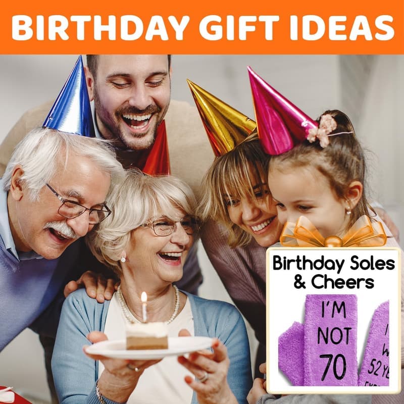 70th Birthday Socks Gift for Women