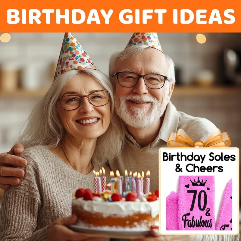 70th Birthday Socks for Women - Fun Gifts for Grandma