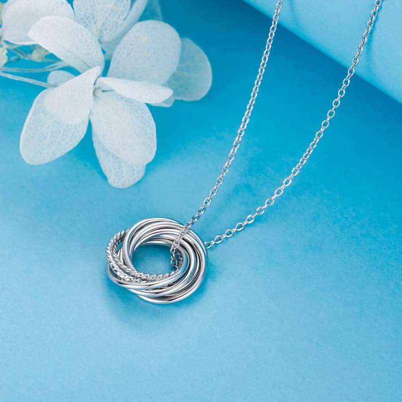 Sterling Silver Necklace for Women's Milestone Birthdays