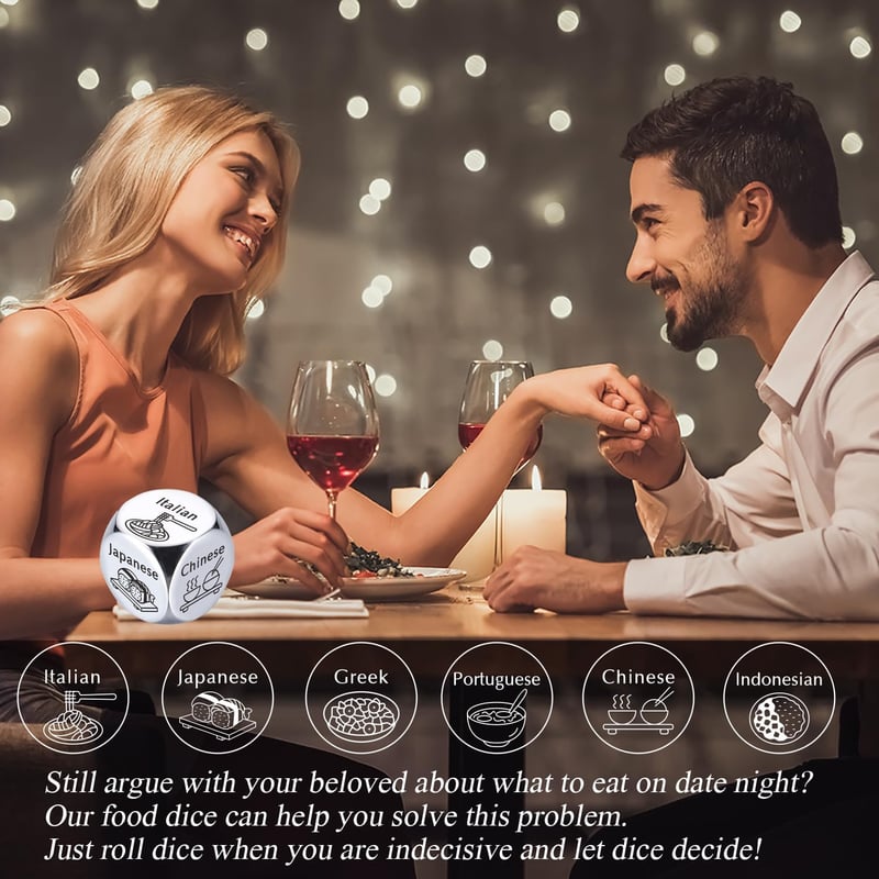 Funny Food Dice - Unique Anniversary Gifts for Couples