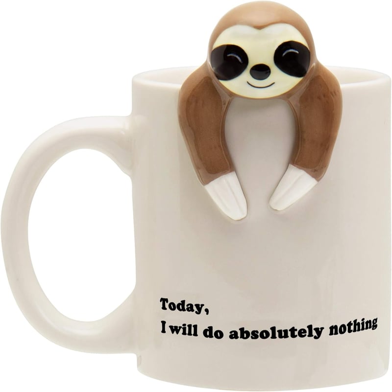 Funny Sloth Coffee Mug - Cute Gift for Coworkers