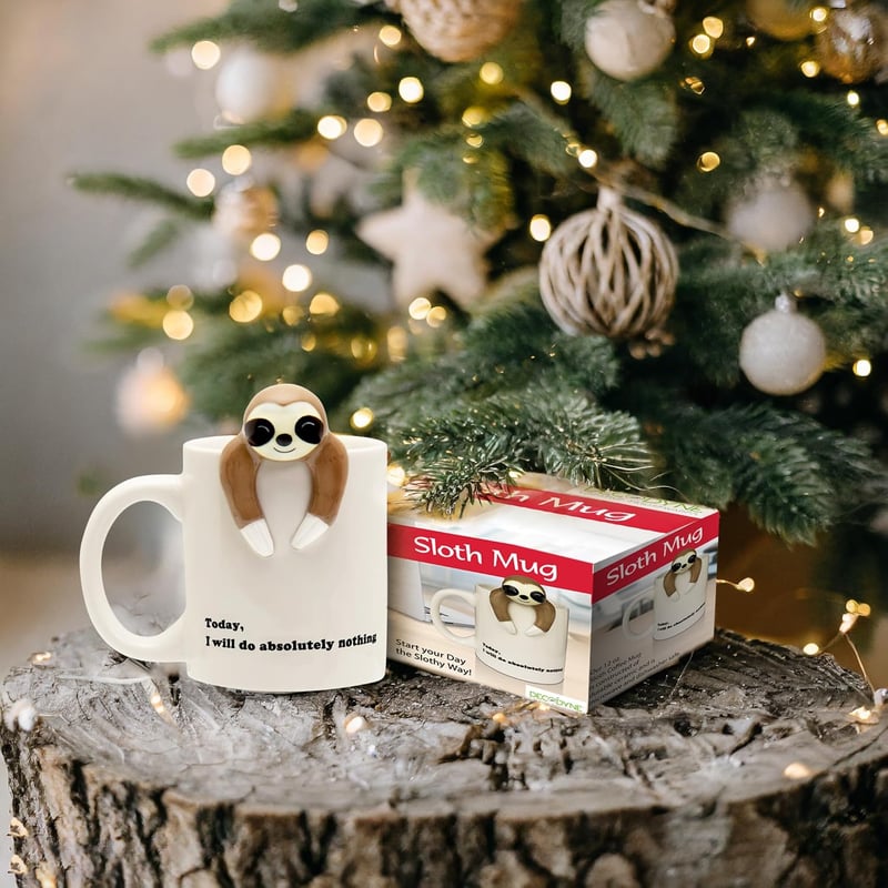 Funny Sloth Coffee Mug - Cute Gift for Coworkers
