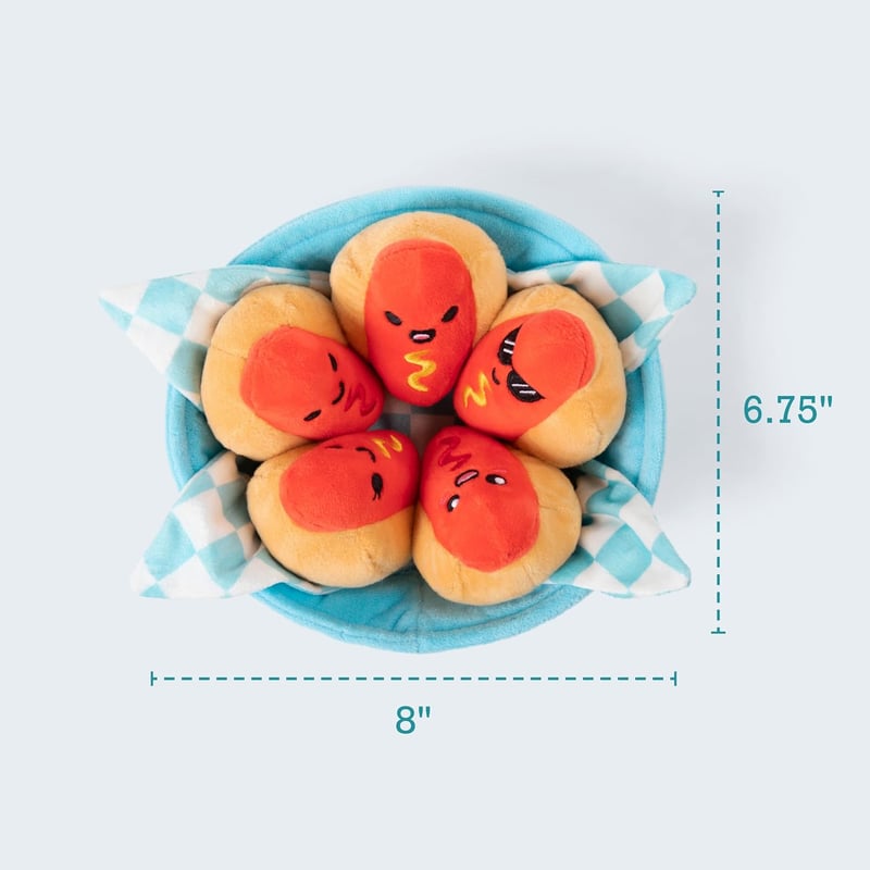 Emotional Support Hot Dogs Plushies – Funny Gift for All Ages