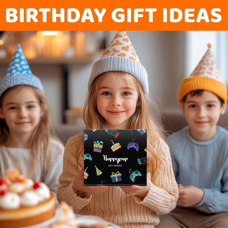 Birthday Socks for Kids 8-12 with Greeting Card