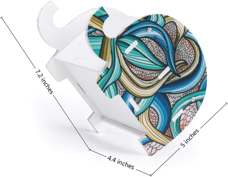 Cute Elephant Desk Organizer with Phone Stand - Office Decor Gift