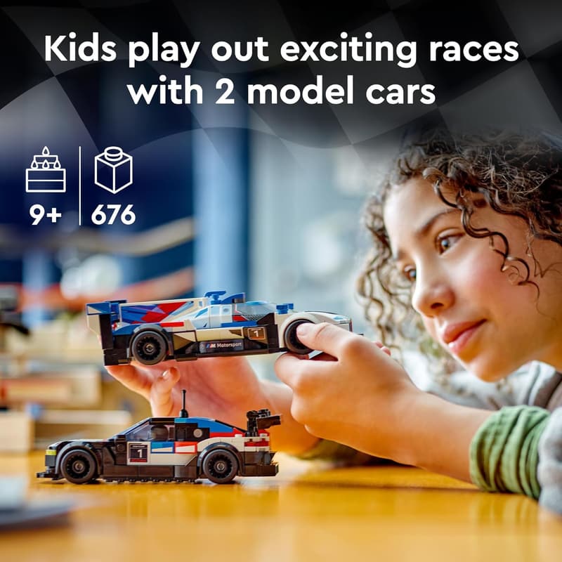 LEGO Speed Champions BMW Race Cars Set for Kids Ages 9+