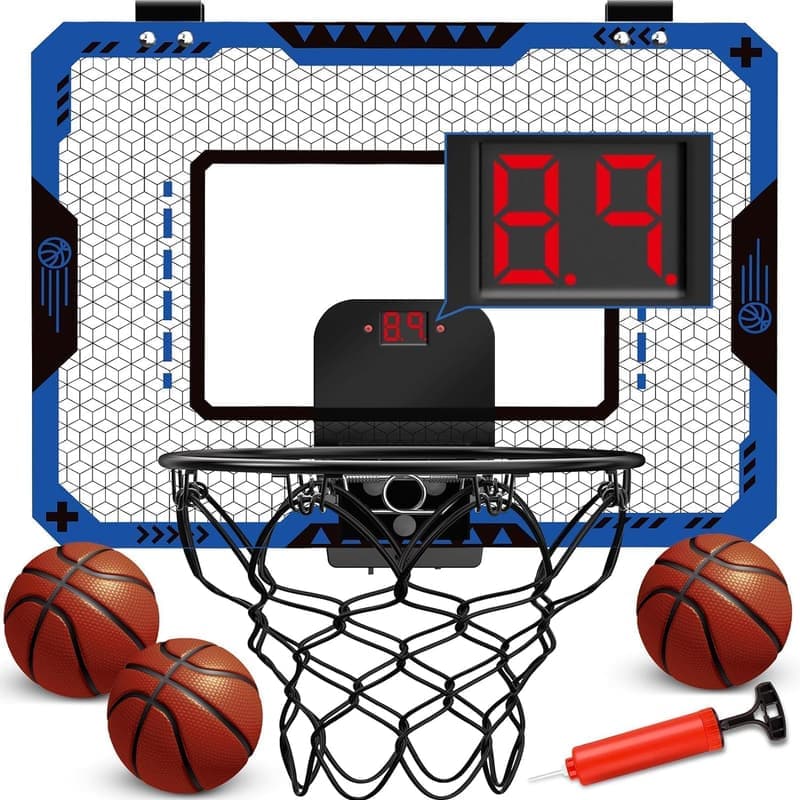 Kids' Mini Basketball Hoop with Electronic Scoreboard - Birthday Gift