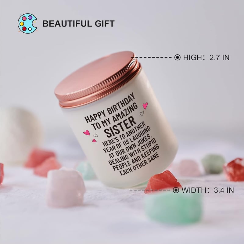 Funny Lavender Candle for Sister's Birthday Gift