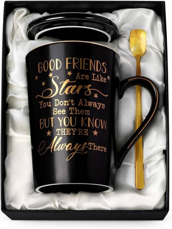 Funny Friendship Gift Mug for Best Friends - 14 oz
