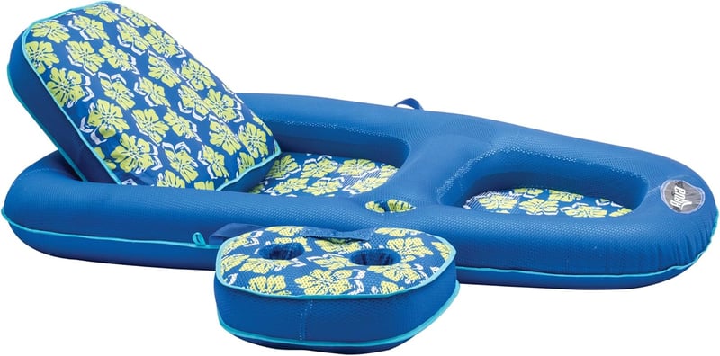Ultimate 2-in-1 Inflatable Pool Float with Adjustable Backrest