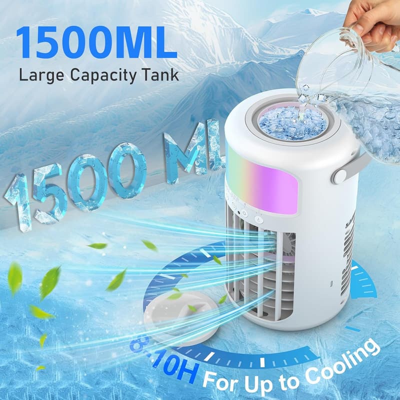 2025 Upgraded 4-IN-1 Portable Air Conditioner with Remote Control
