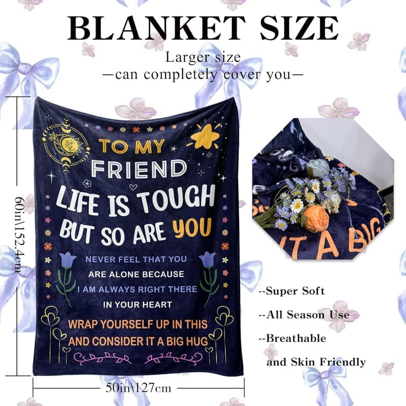 Cozy Throw Blanket for Women's Birthday Gifts