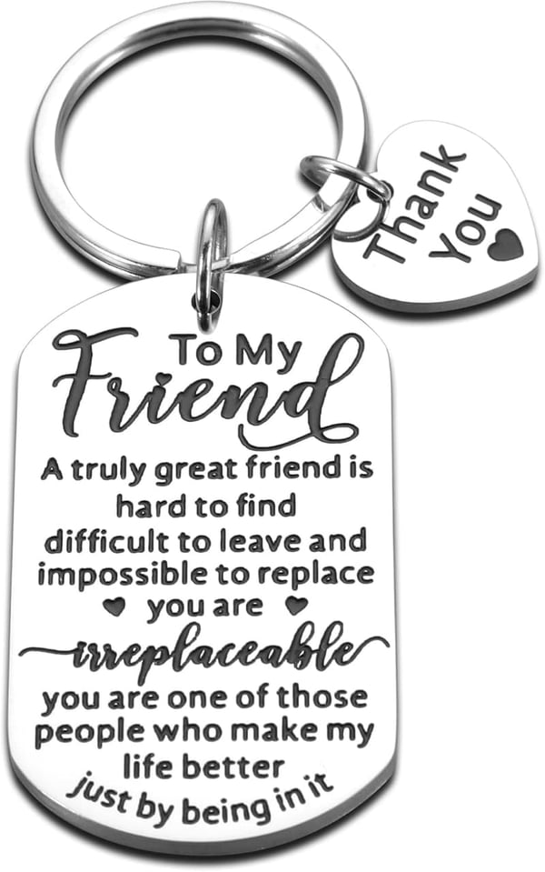 Friendship Gift for Him/Her - Best Friend Keychain