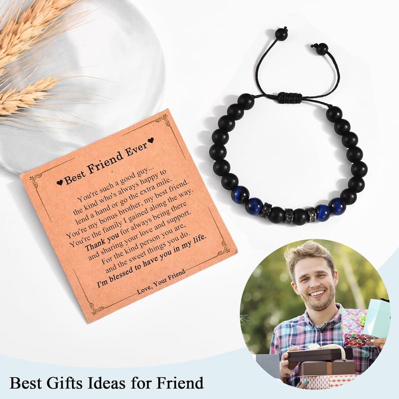 Men’s Bracelet Gift for Birthday, Christmas & Valentine's Day