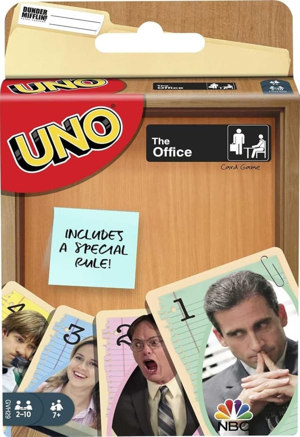 UNO The Office Card Game - 112 Cards for Family Game Night, Ages 7+