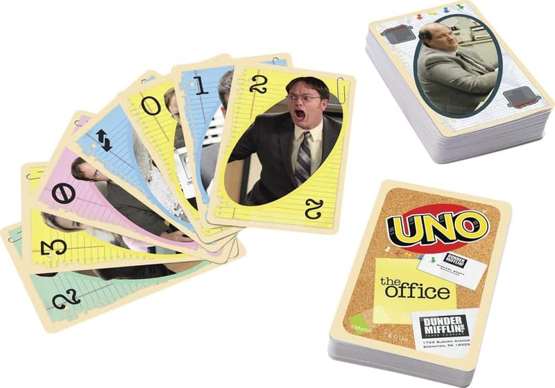 UNO The Office Card Game - 112 Cards for Family Game Night, Ages 7+