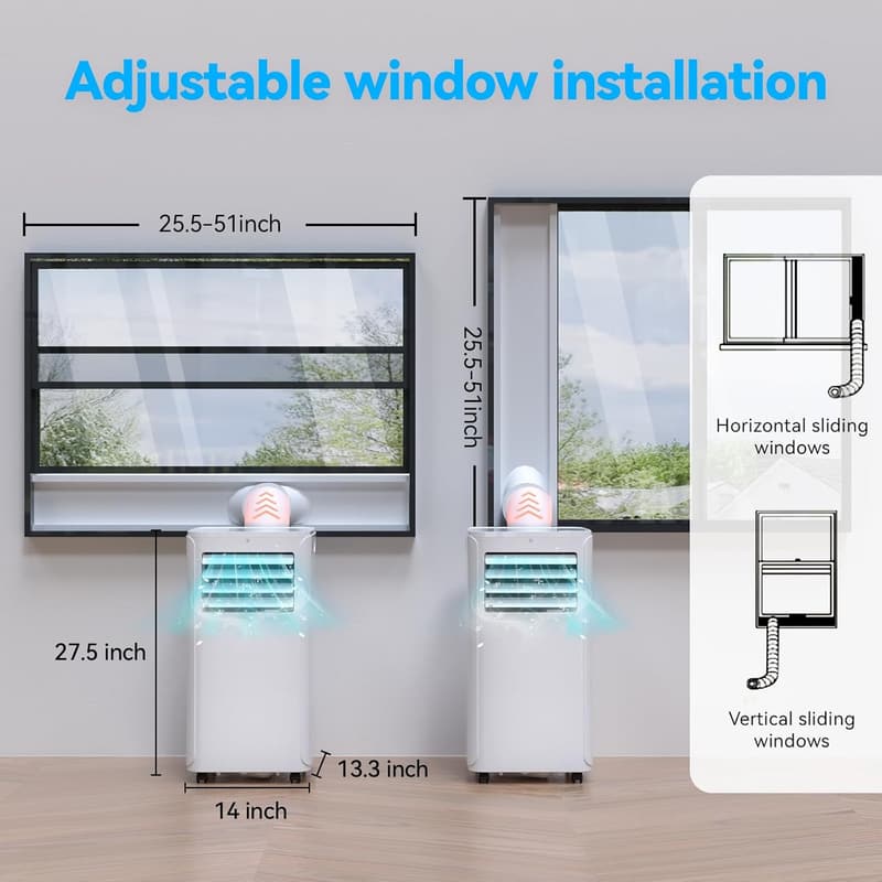 12000 BTU Portable Air Conditioner with Remote Control