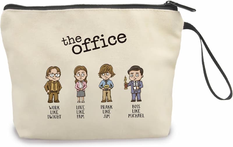 The Office Reusable Canvas Tote Bag with Wide Base