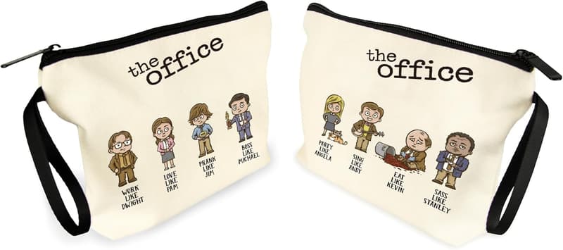 The Office Reusable Canvas Tote Bag with Wide Base