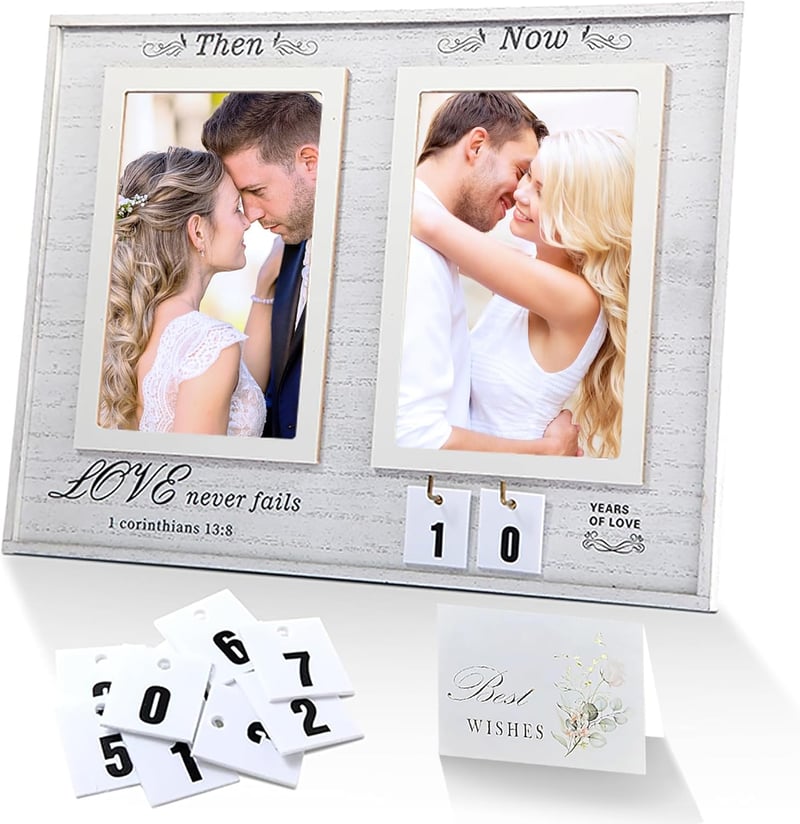 Anniversary Picture Frame for Couples, 1-99 Years