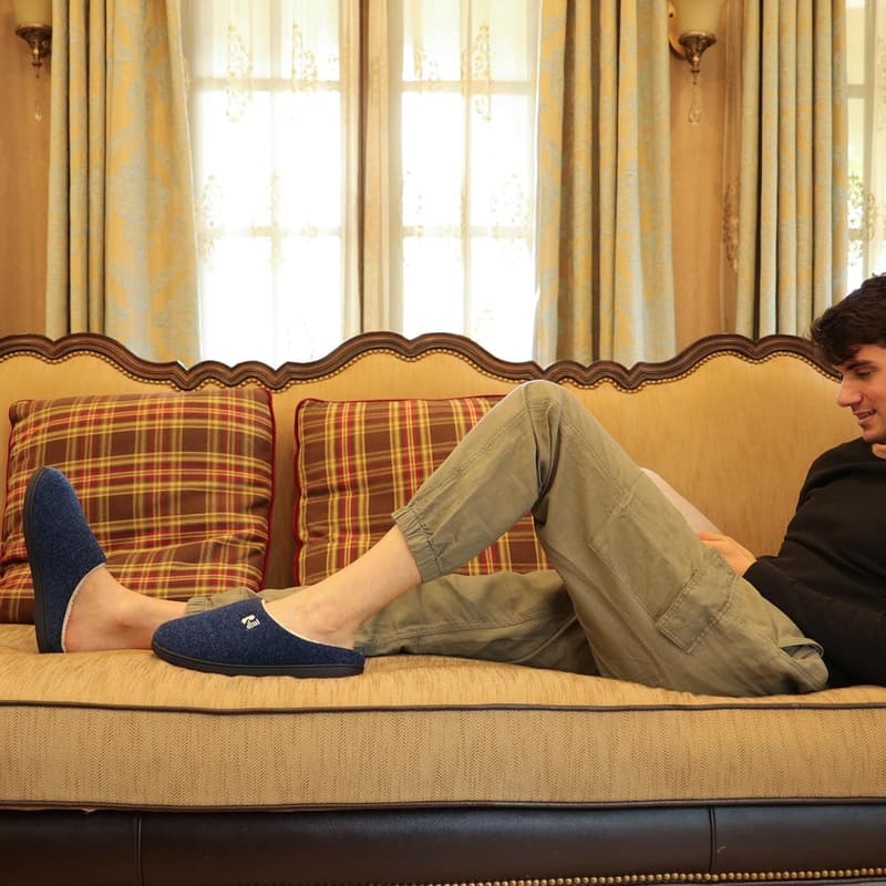 Men's Sherpa Lined Memory Foam Clogs