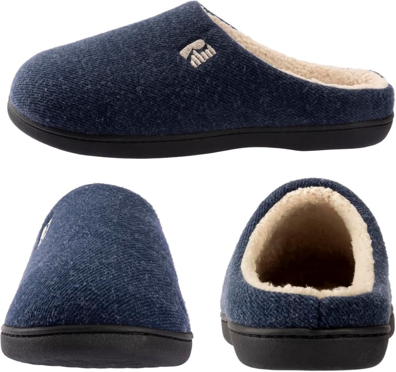 Men's Sherpa Lined Memory Foam Clogs