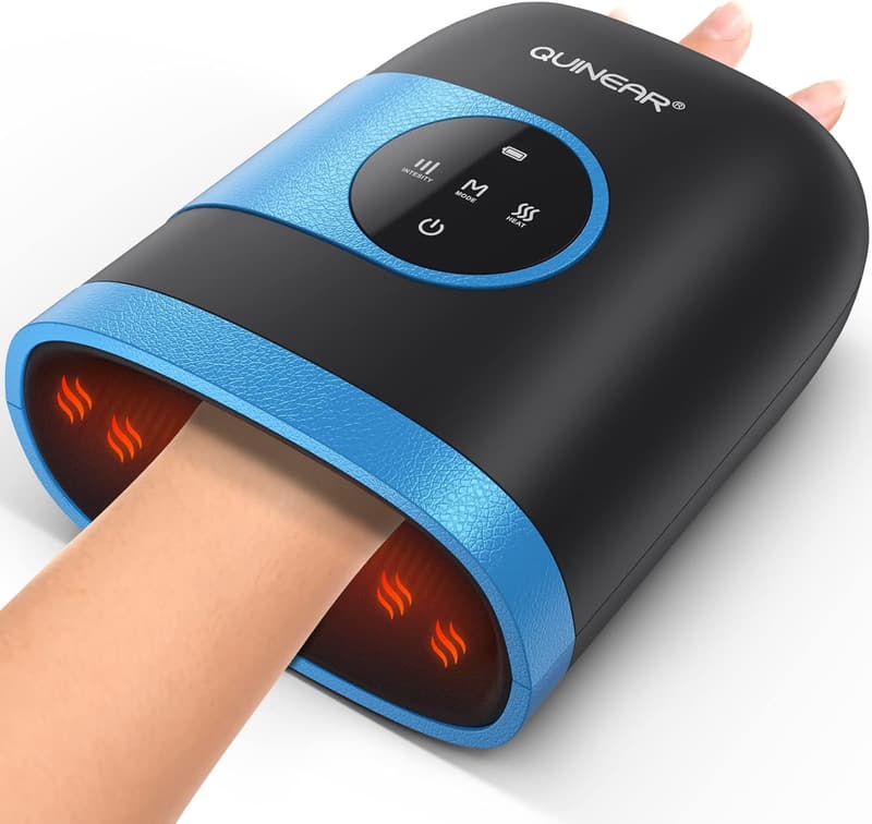 Cordless Hand Massager with Heat & Compression - Pain Relief Gift