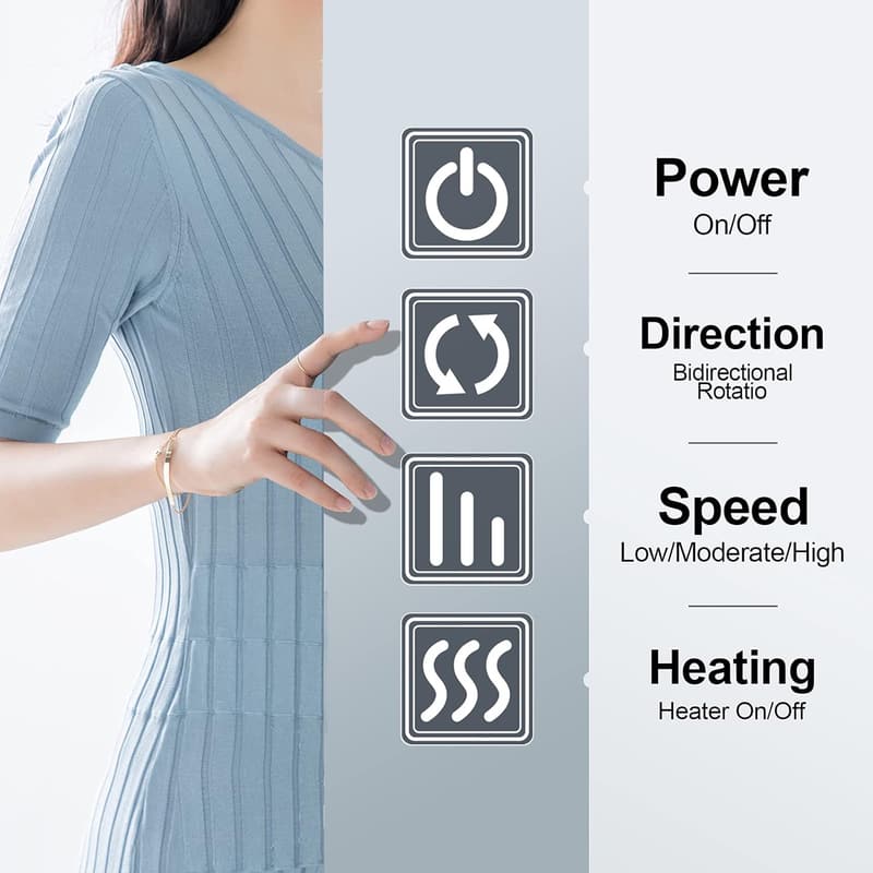 Shiatsu Neck & Back Massager with Heat for Pain Relief