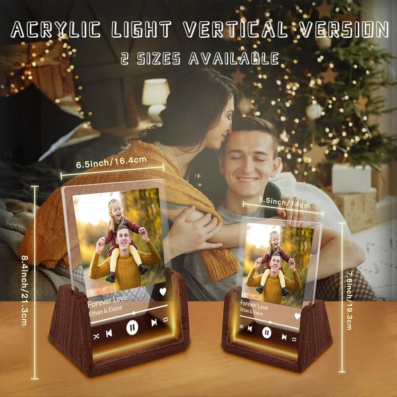 Personalized Acrylic Night Light for Father's Day Gift