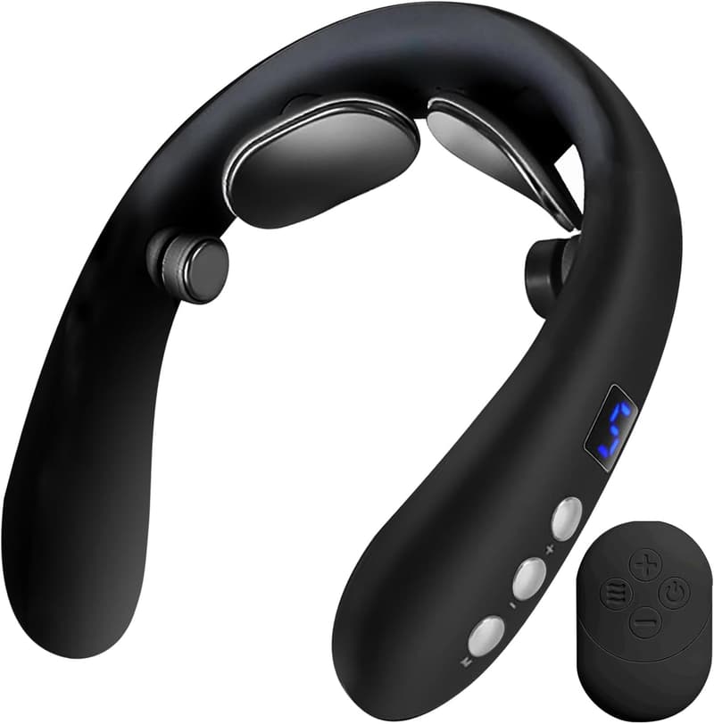 Portable Electric Neck Massager with Heat - Pain Relief Gift for All