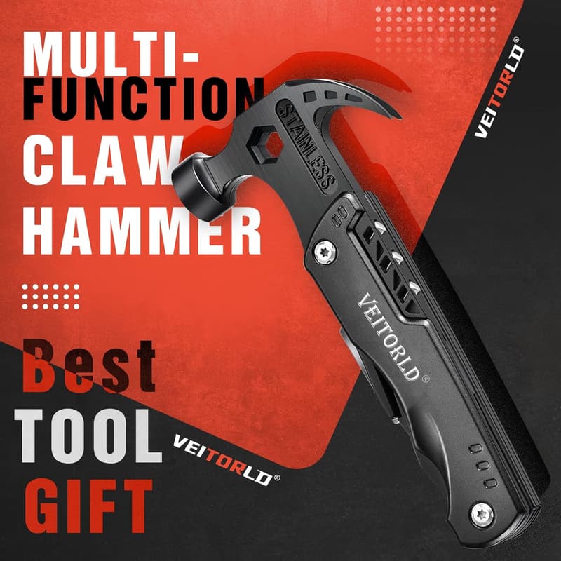 Multi-Tool Hammer – Unique Birthday Gift for Men